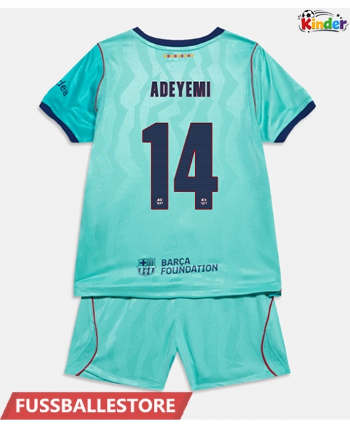 Günstige Barcelona Karim Adeyemi #14 3rd trikot Kinder 2026-27 Kurzarm (+ Kurze Hosen)